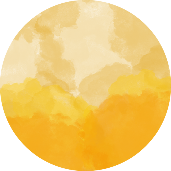 Yellow Circle Watercolor Texture